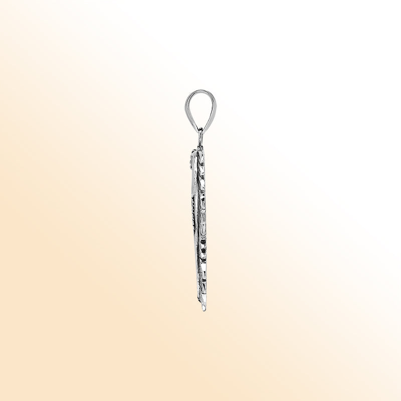 Sterling silver seahorse pendant with genuine red coral inlay, handcrafted in Bali – elegant ocean-inspired jewelry for everyday wear or gifting.