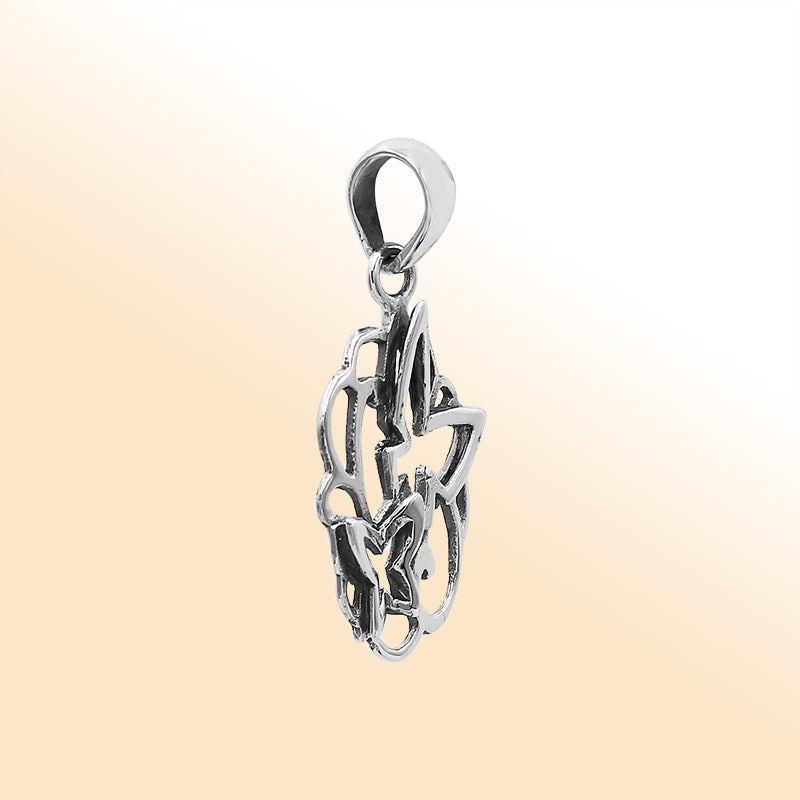 Elegant sterling silver butterfly cluster pendant with artistic openwork detailing and high-polish finish.