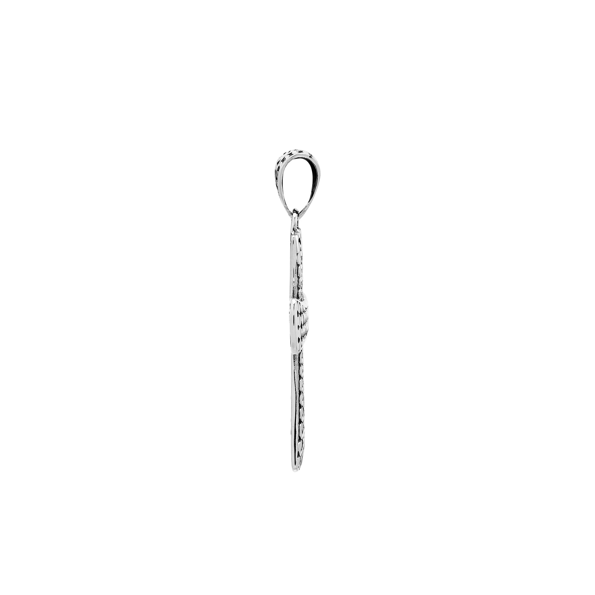 AP-7048-S Sterling Silver Beautiful Blessing Cross Pendant