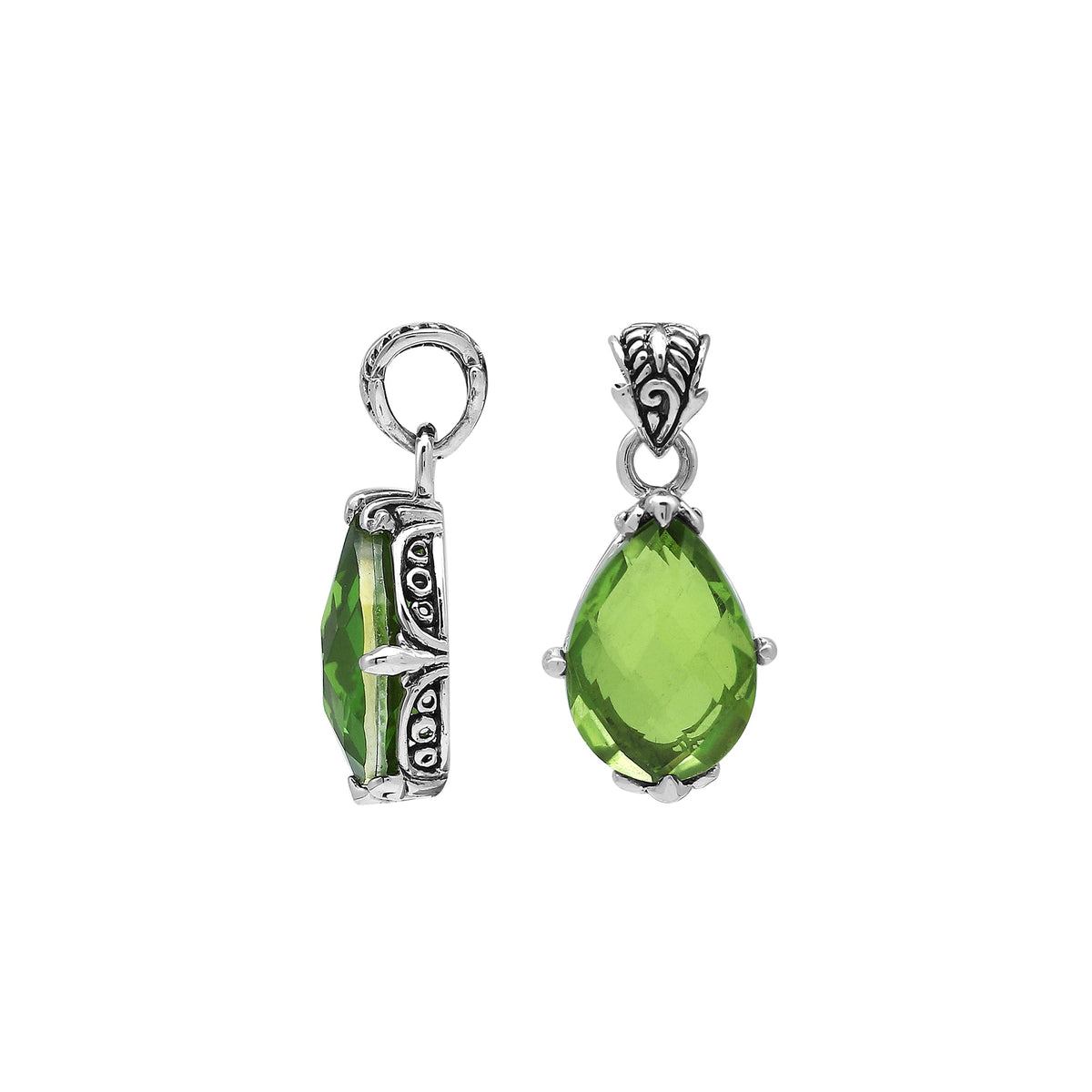 AP-8103-PR Sterling Silver Pendant With Peridot Q.