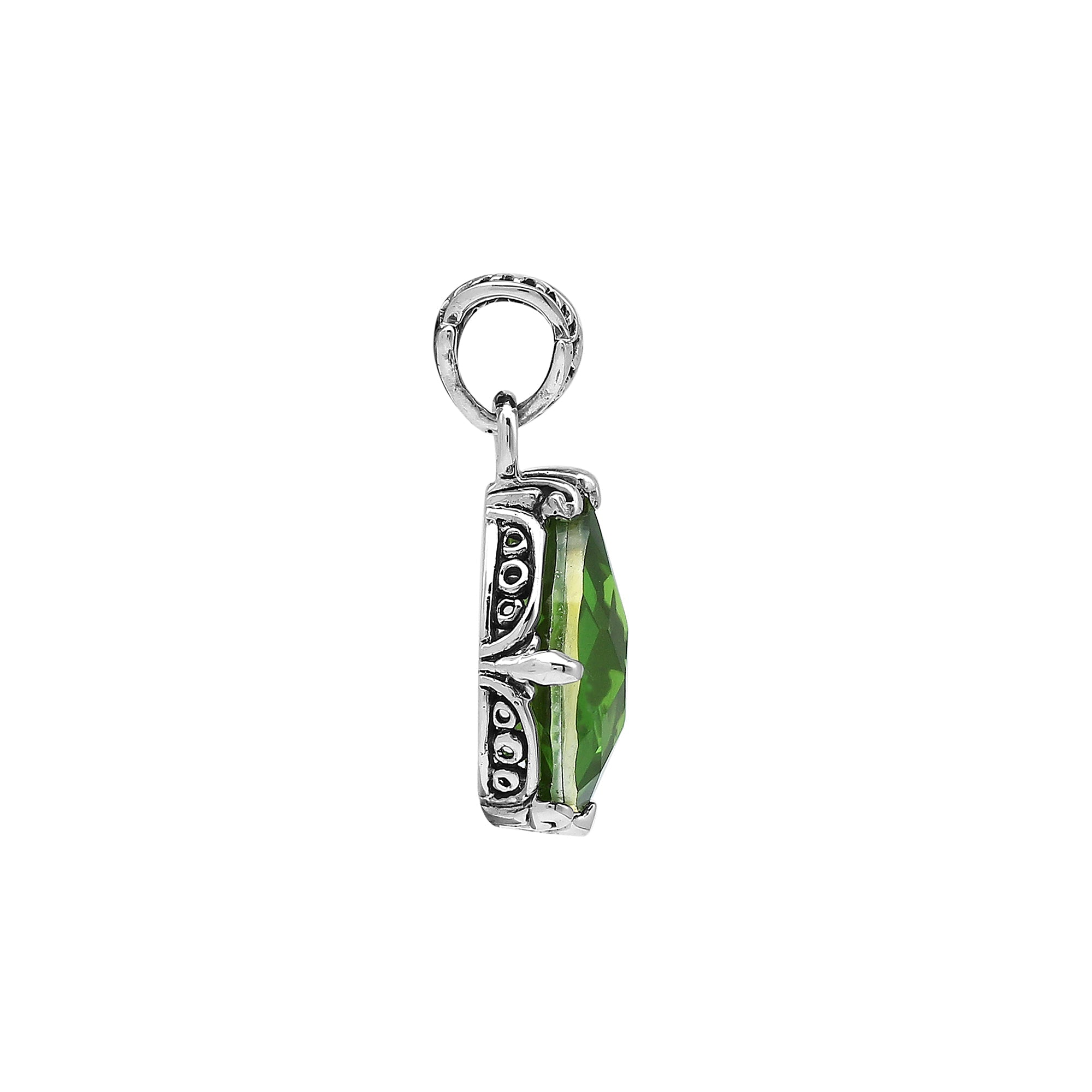 AP-8103-PR Sterling Silver Pendant With Peridot Q.