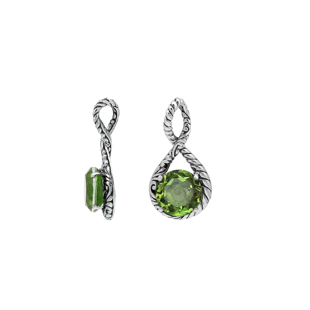 AP-8104-PR Sterling Silver Pendant With Peridot Q.