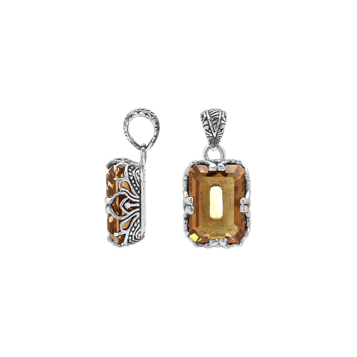 AP-8106-CT Sterling Silver Pendant With Citrine Q.
