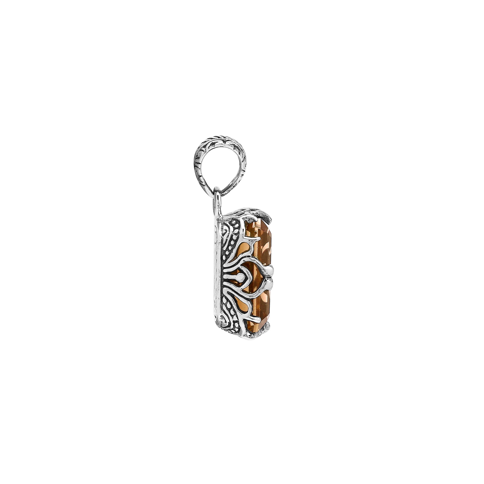AP-8106-CT Sterling Silver Pendant With Citrine Q.