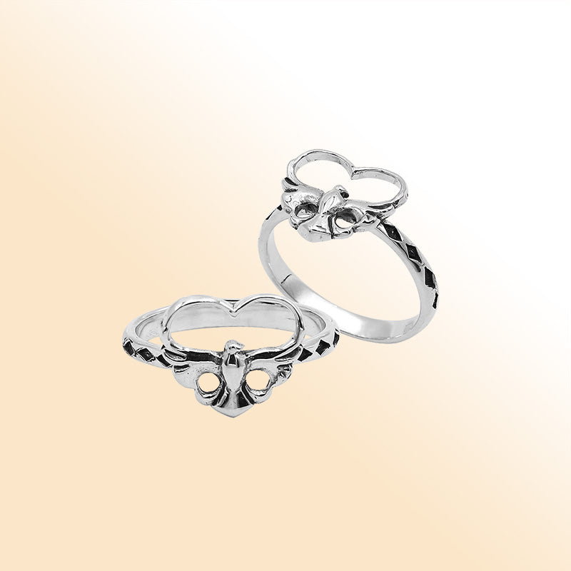 Balinese silver beautiful simple designer ring with polished finish