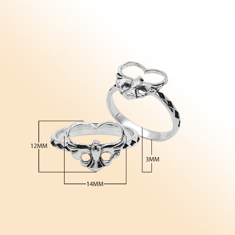 Balinese silver beautiful simple designer ring with polished finish