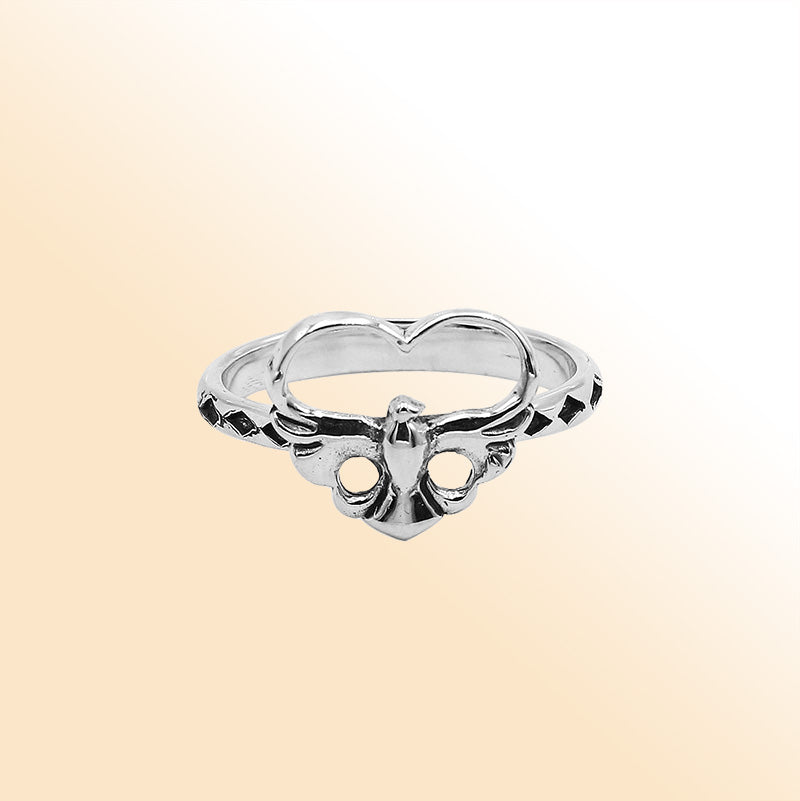 Balinese silver beautiful simple designer ring with polished finish