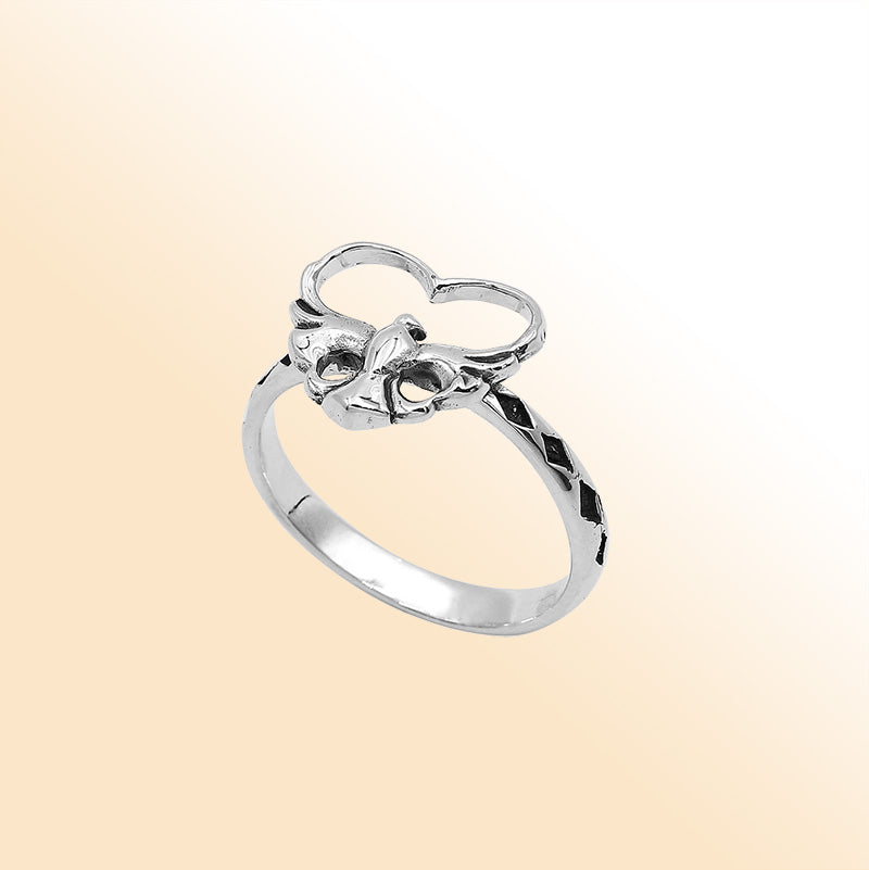 Balinese silver beautiful simple designer ring with polished finish