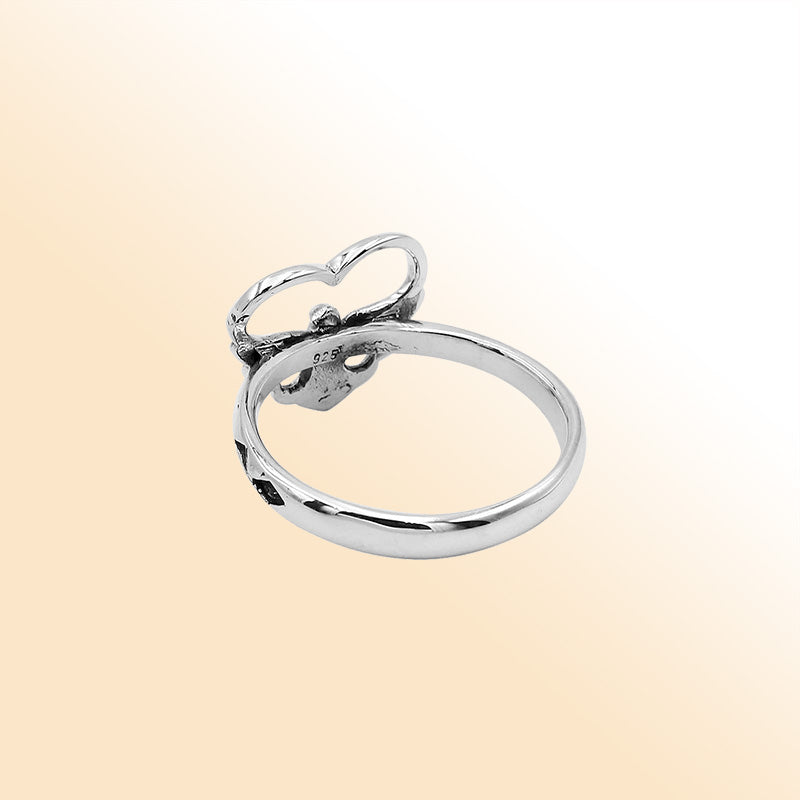 Balinese silver beautiful simple designer ring with polished finish