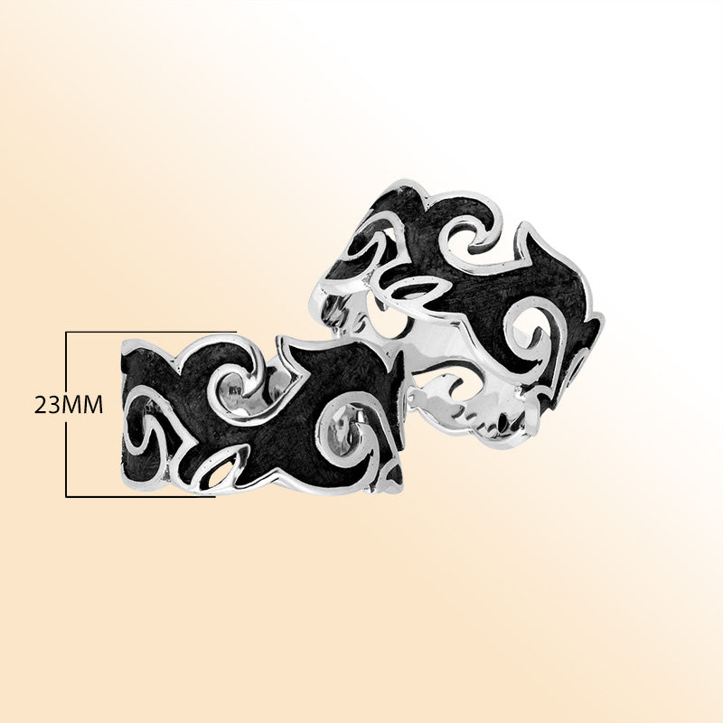 Sterling Silver Plain Band Ring With Smooth Polished Balinese Finish