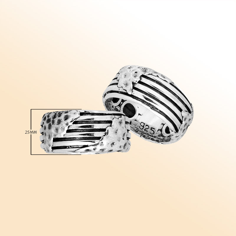 Handcrafted Sterling Silver Elegant Fancy Design Round Ring From Bali.
