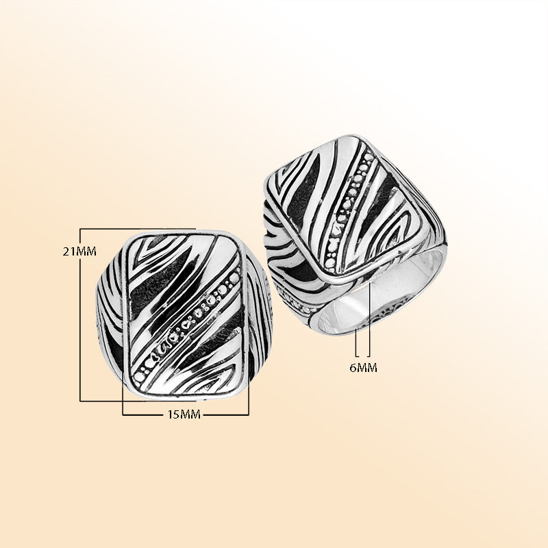 Handcrafted Sterling Silver Elegant Beautiful Simple Design Ring From Bali.
