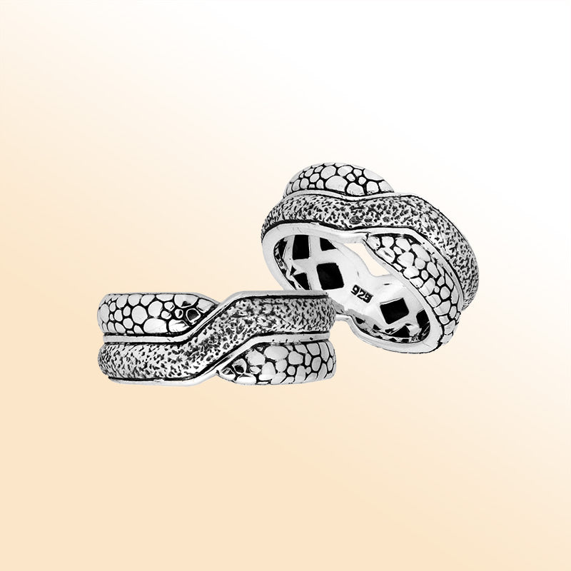 Handcrafted Sterling Silver Elegant Beautiful Fancy Design Ring From Bali.
