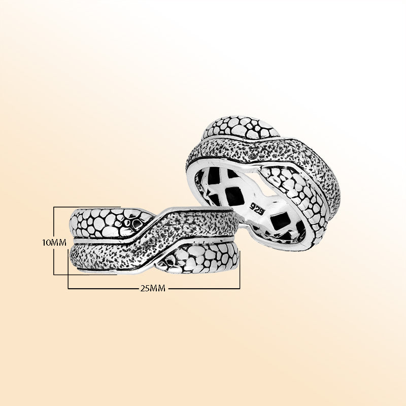 Handcrafted Sterling Silver Elegant Beautiful Fancy Design Ring From Bali.