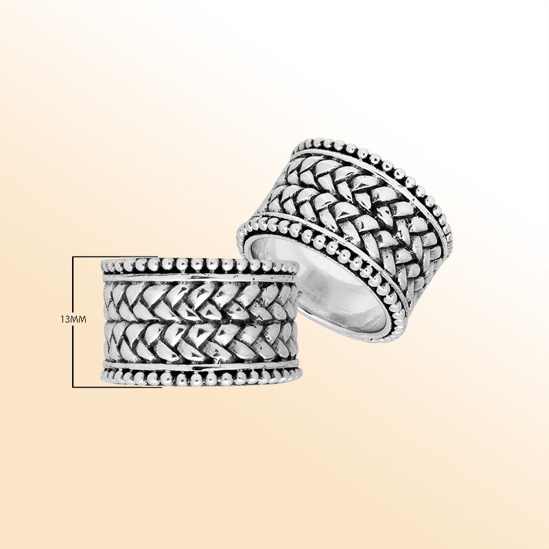 Handcrafted Sterling Silver Polished Simple Design Nice Looking Ring With Smooth Finish.