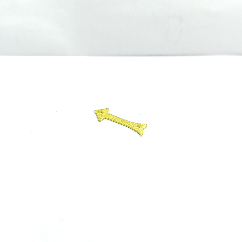 Handcrafted arrow shape chip bead with 18K Gold Overlay Over Copper made in India