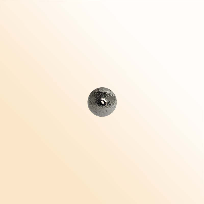 Handcrafted black rhodium overlay copper cone bead from India for jewelry making