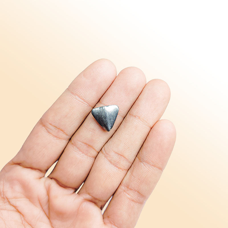 Handcrafted black rhodium overlay copper cone bead from India for jewelry making