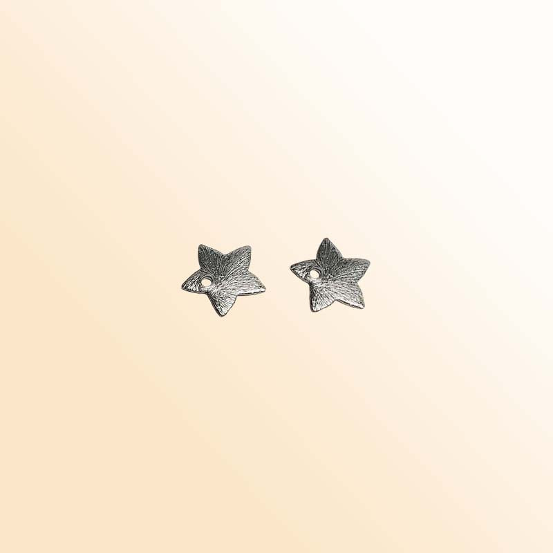 Black rhodium overlay copper star pendant handcrafted in India for retail jewelry designs