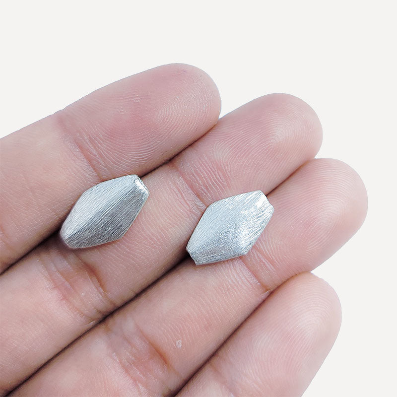Decorative silver overlay copper textured geometric bead handcrafted in India for modern jewelry making