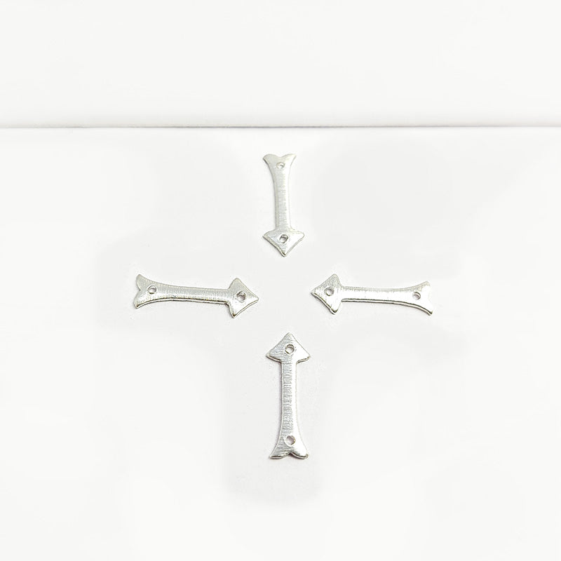 Silver overlay over copper arrow connector handcrafted in India