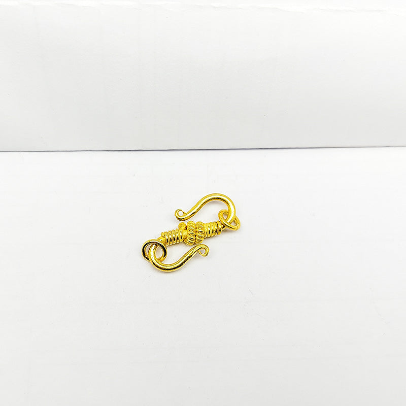 Elegant Interlinked S-Hook Handcrafted In India With 18K Gold Overlay Over Copper Perfect For Necklaces And Bracelets