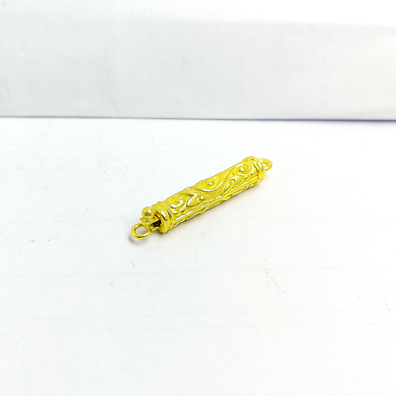Luxury single hole multi strand clasp in 18K Gold Overlay Over Copper, handcrafted jewelry finding from India
