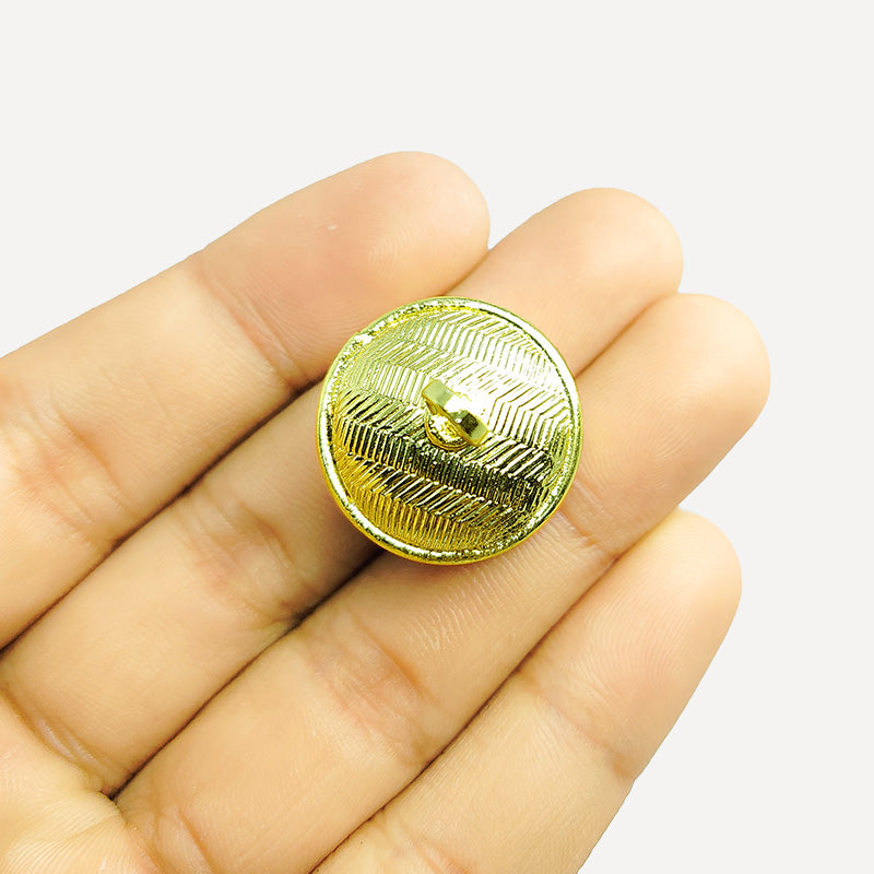 Bell shape pendant in 18K Gold Overlay Over Copper handcrafted in India with engraved gold finish for retail jewelry making