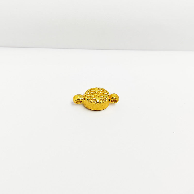 18K Gold Overlay Over Copper oval designer magnetic clasps handcrafted in India for DIY jewelry making