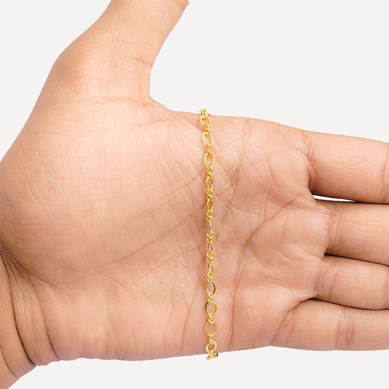 18K Gold Overlay Over Copper oval link chain ideal for bracelets necklaces and custom jewelry styling projects