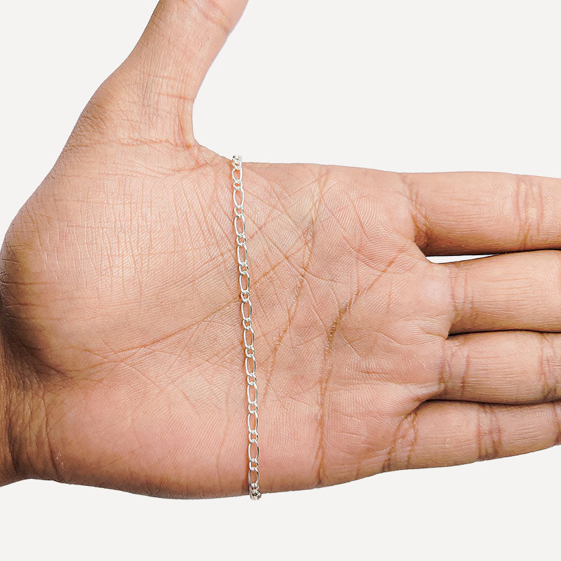 Elegant slim oval link beading and extender chain crafted with silver overlay over copper featuring polished finish for modern handcrafted jewelry designs