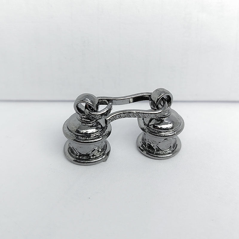 Elegant Black Rhodium Overlay Over Copper end cap handmade in India
