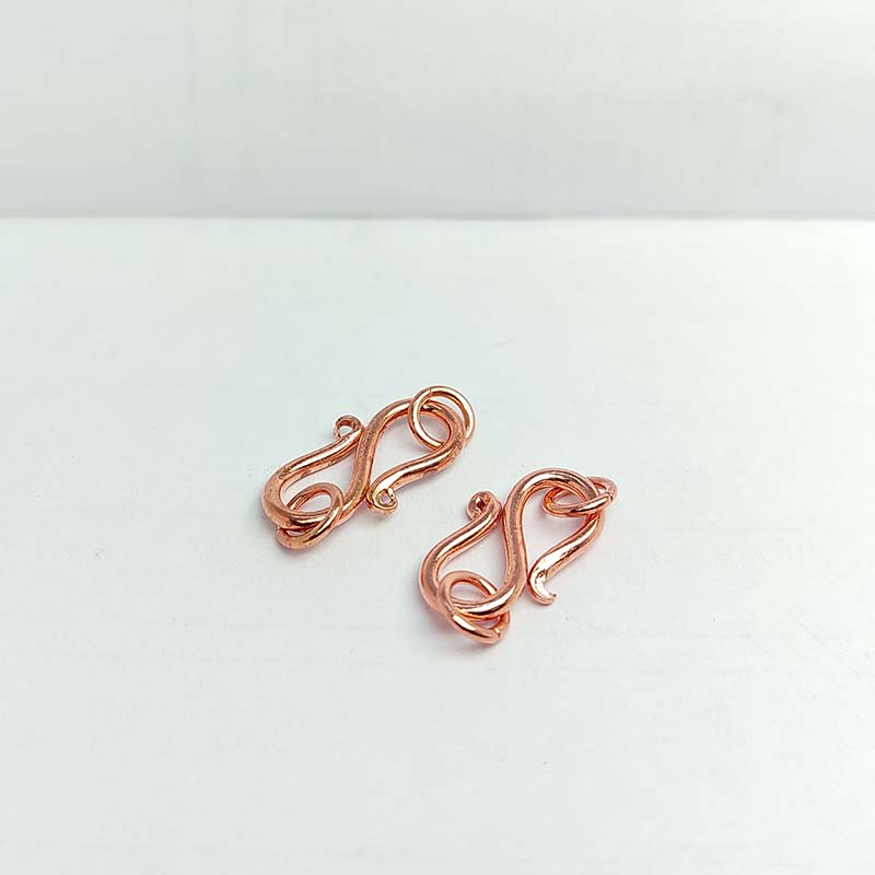 Rose gold overlay over copper hook jewelry finding designed for retail customers, suitable for handmade jewelry, creative projects, and DIY accessory designs
