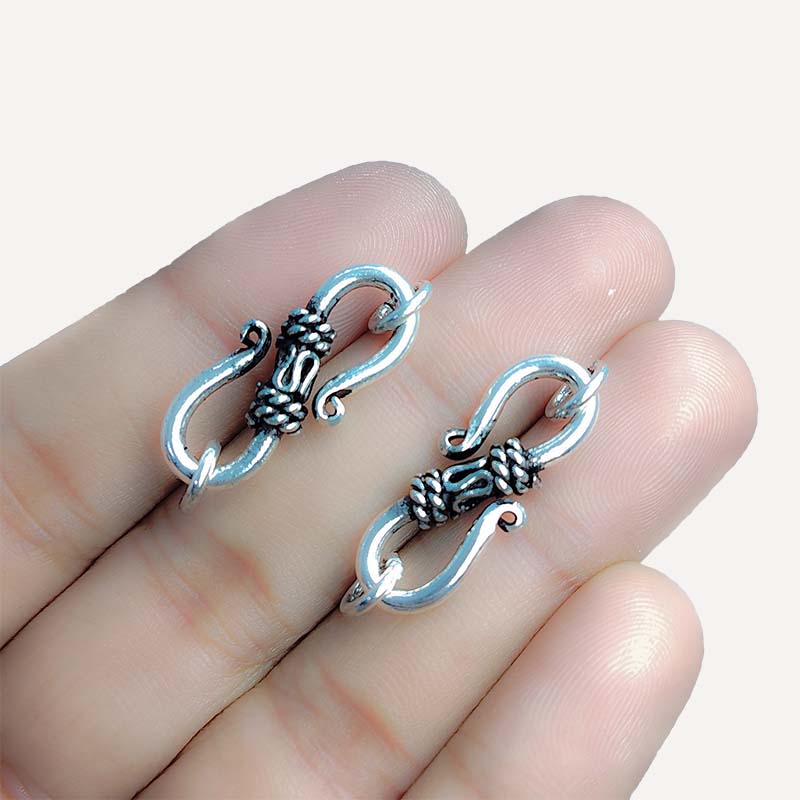 Rose Gold Overlay Over Copper S shape jewelry hook clasp decorative curved connector India