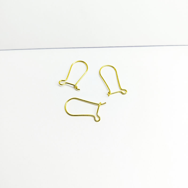Elegant 18K Gold Overlay India Leverback Earwire For Earrings With Polished Finish Handcrafted In India