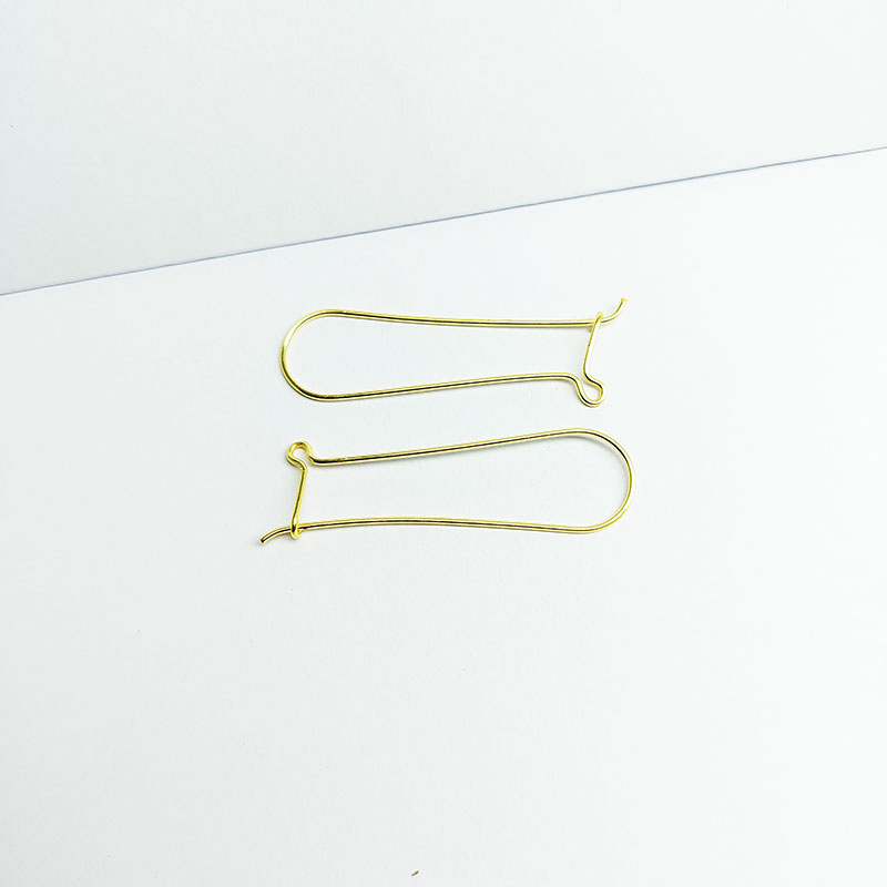 Elegant 18K Gold Overlay India Leverback Earwire For Earrings With Polished Finish Handcrafted In India