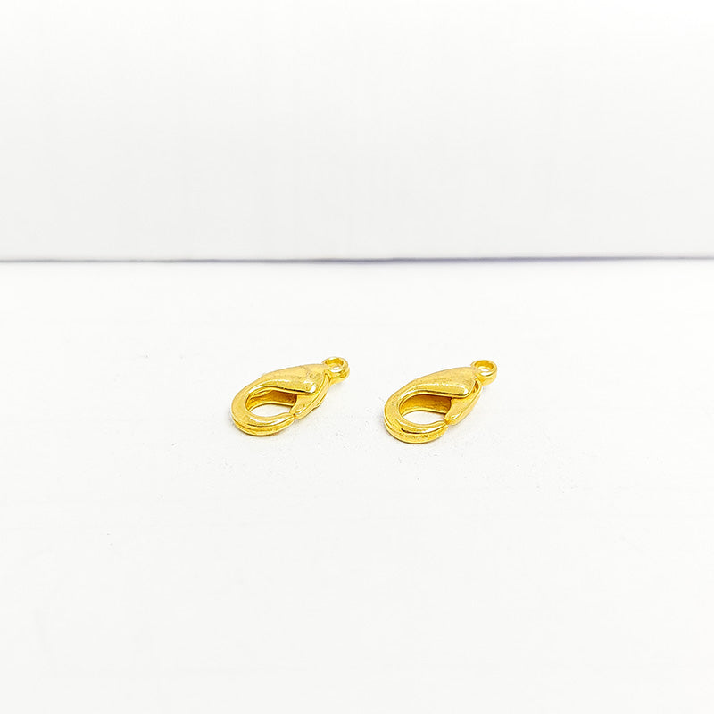 Elegant 18K Gold Overlay India Lobster Clasp For Jewelry With Polished Finish Handcrafted In India