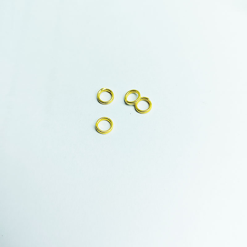Elegant 18K Gold Overlay India Split Jump Ring For Designer Jewelry Handcrafted In India
