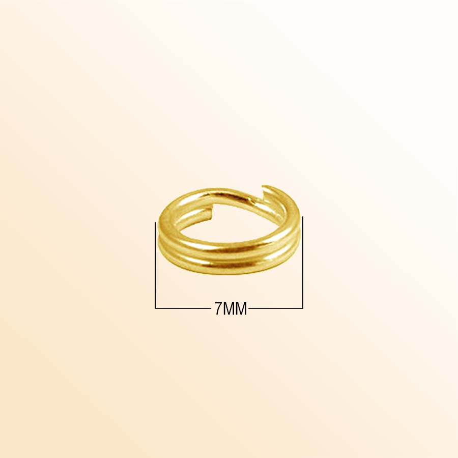 Elegant 18K Gold Overlay India Split Jump Ring For Designer Jewelry Handcrafted In India