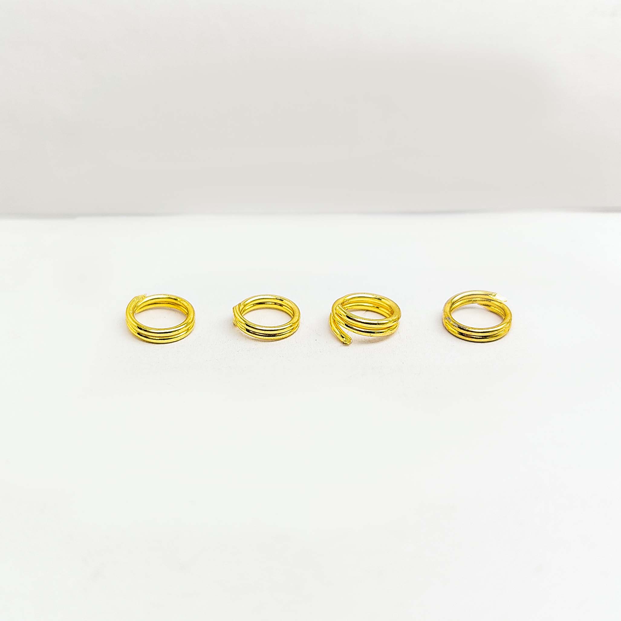 Elegant 18K Gold Overlay India Split Jump Ring For Designer Jewelry Handcrafted In India