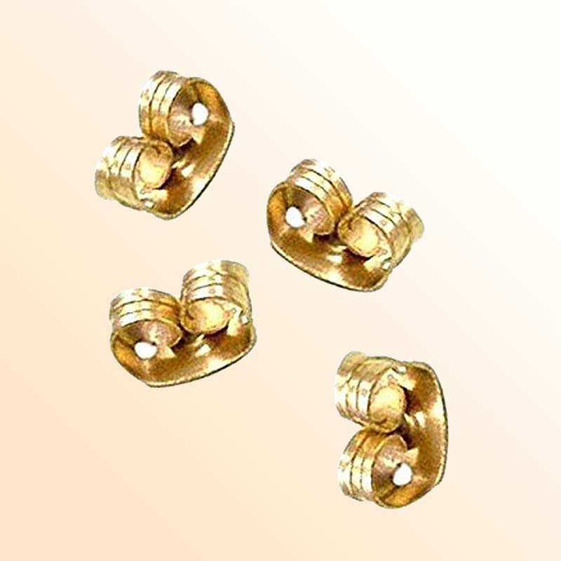 Elegant 18K Gold Overlay India Butterfly Earring Backs For Comfortable Fit Handcrafted In India