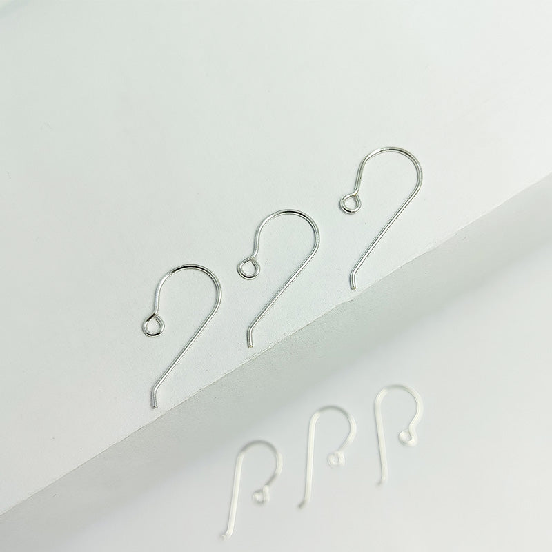Handcrafted Silver Overlay Loop Earwire from India with polished finish