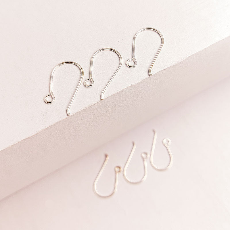 Handcrafted Silver Overlay Hook Earwire from India with polished finish