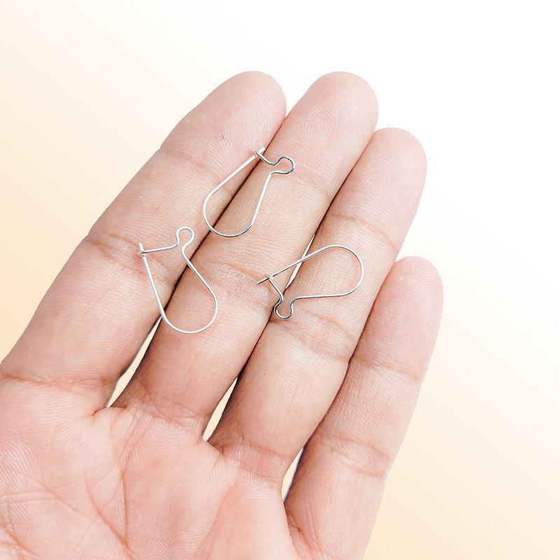 Handcrafted Silver Overlay Leverback Earwire from India with polished finish
