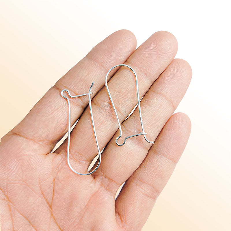 Handcrafted Silver Overlay Leverback Earwire from India with polished finish