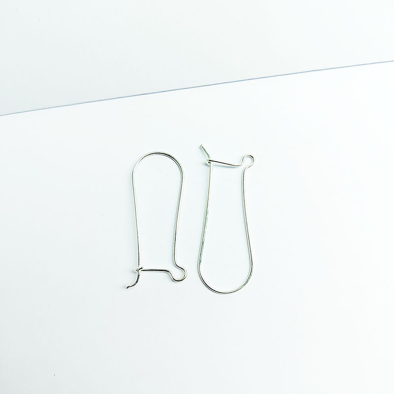 Handcrafted Silver Overlay Leverback Earwire from India with polished finish
