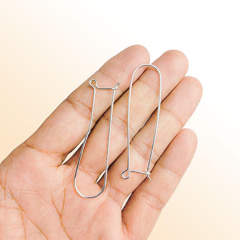 Handcrafted Silver Overlay Leverback Earwire from India with polished finish