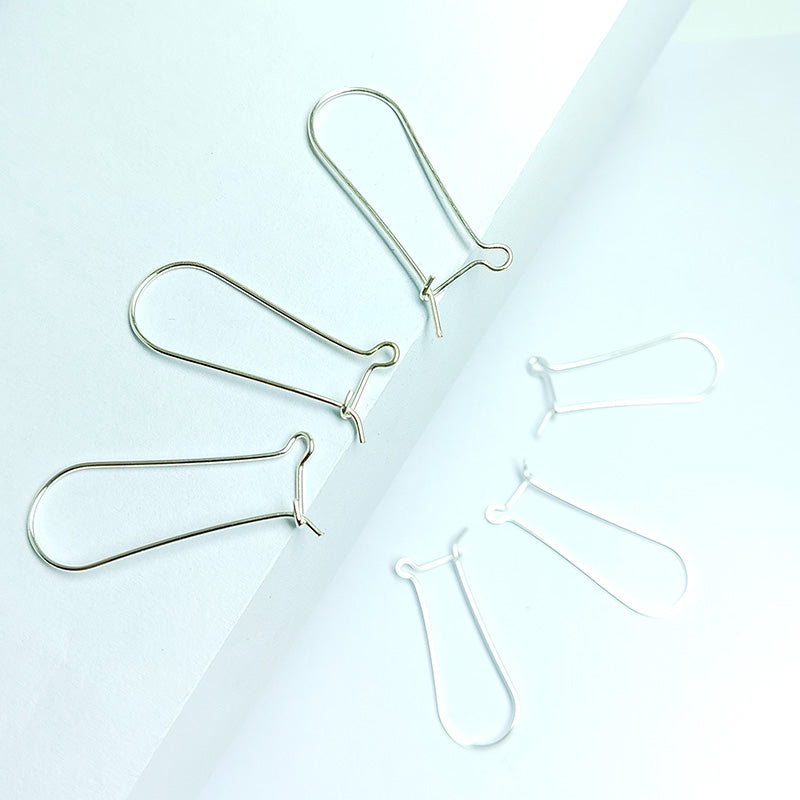 Handcrafted Silver Overlay Leverback Earwire from India with polished finish