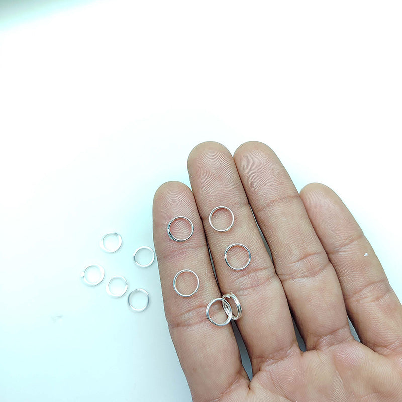 Handcrafted Silver Overlay Jump Ring from India for jewelry making