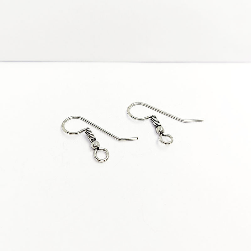 Handcrafted Silver Overlay Fish Hook Earwire from India for earring making